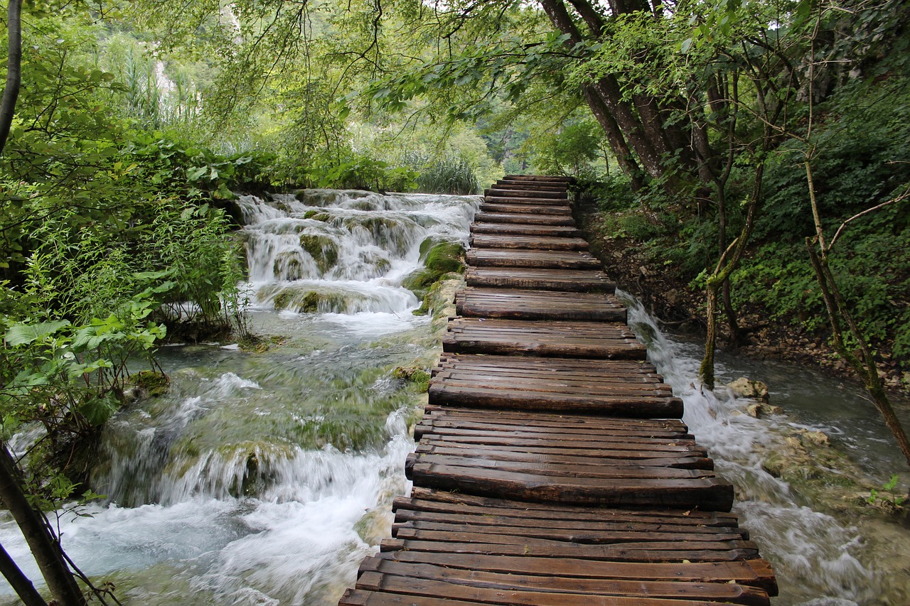 plitvice waterfall cascade free photo