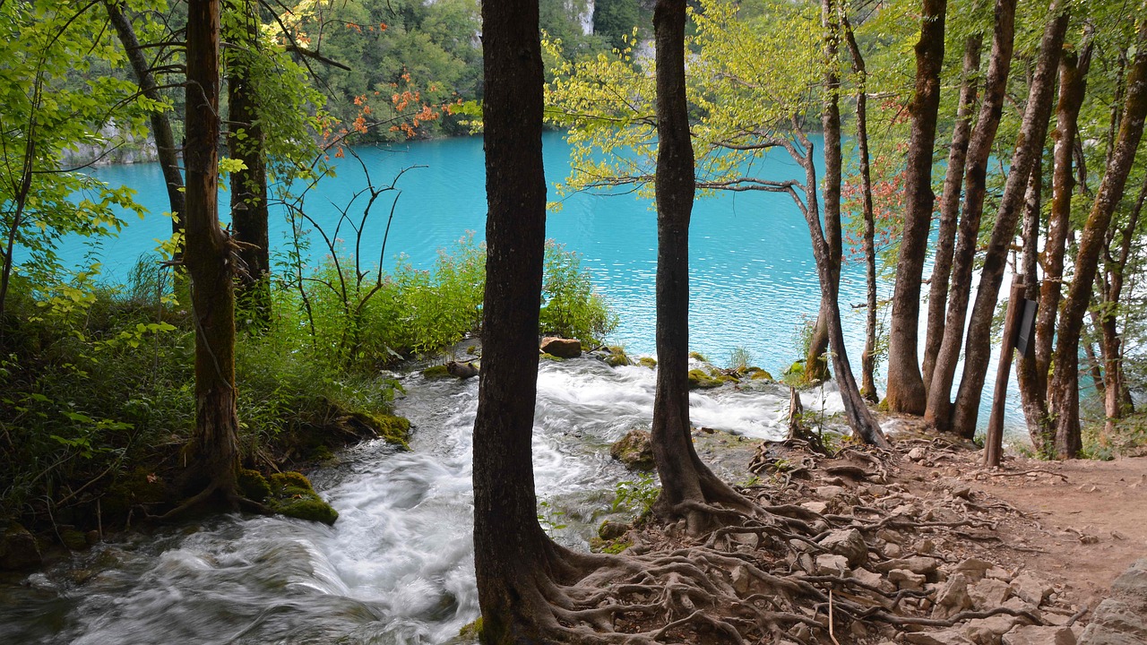 plitvice water river free photo