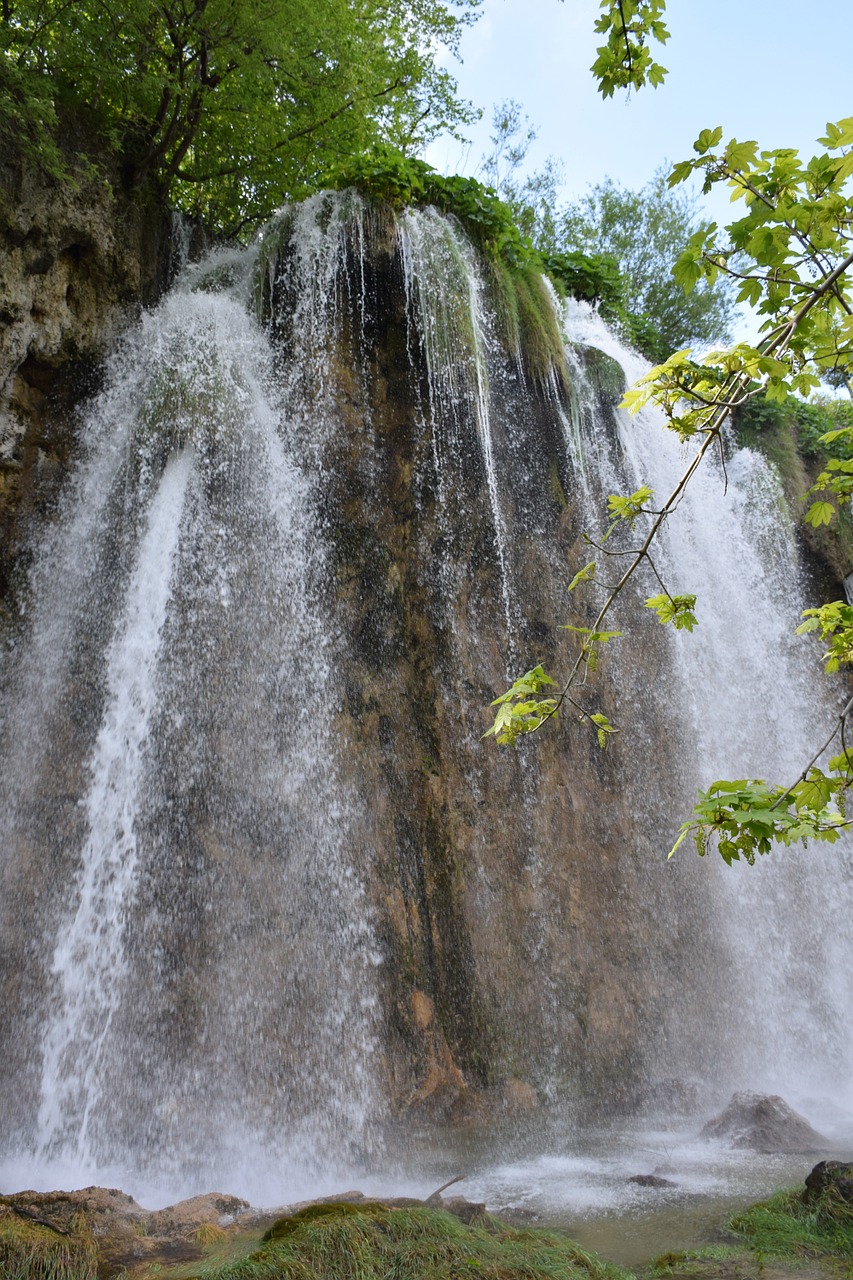 plitvice national park waterfall water free photo