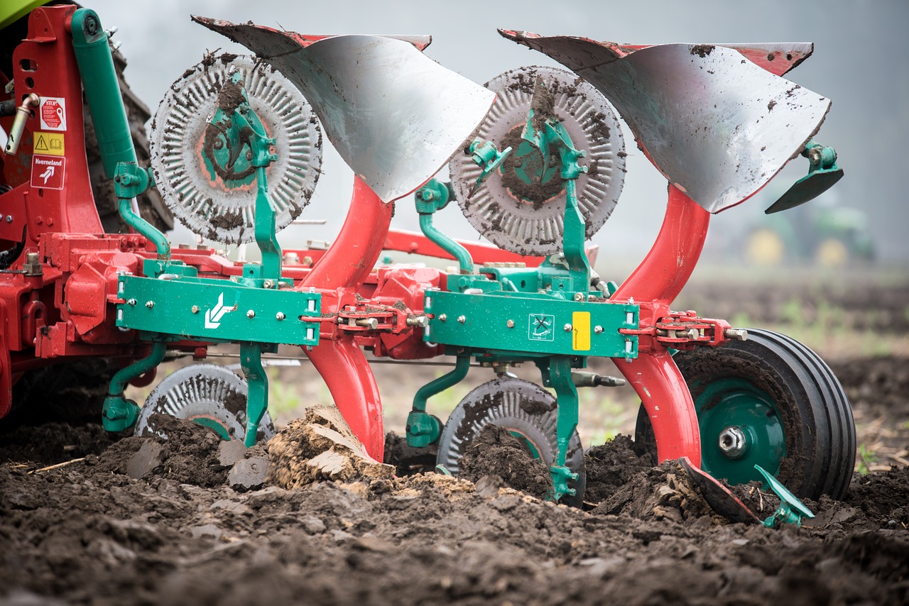 plough  rotary plow  plowed free photo