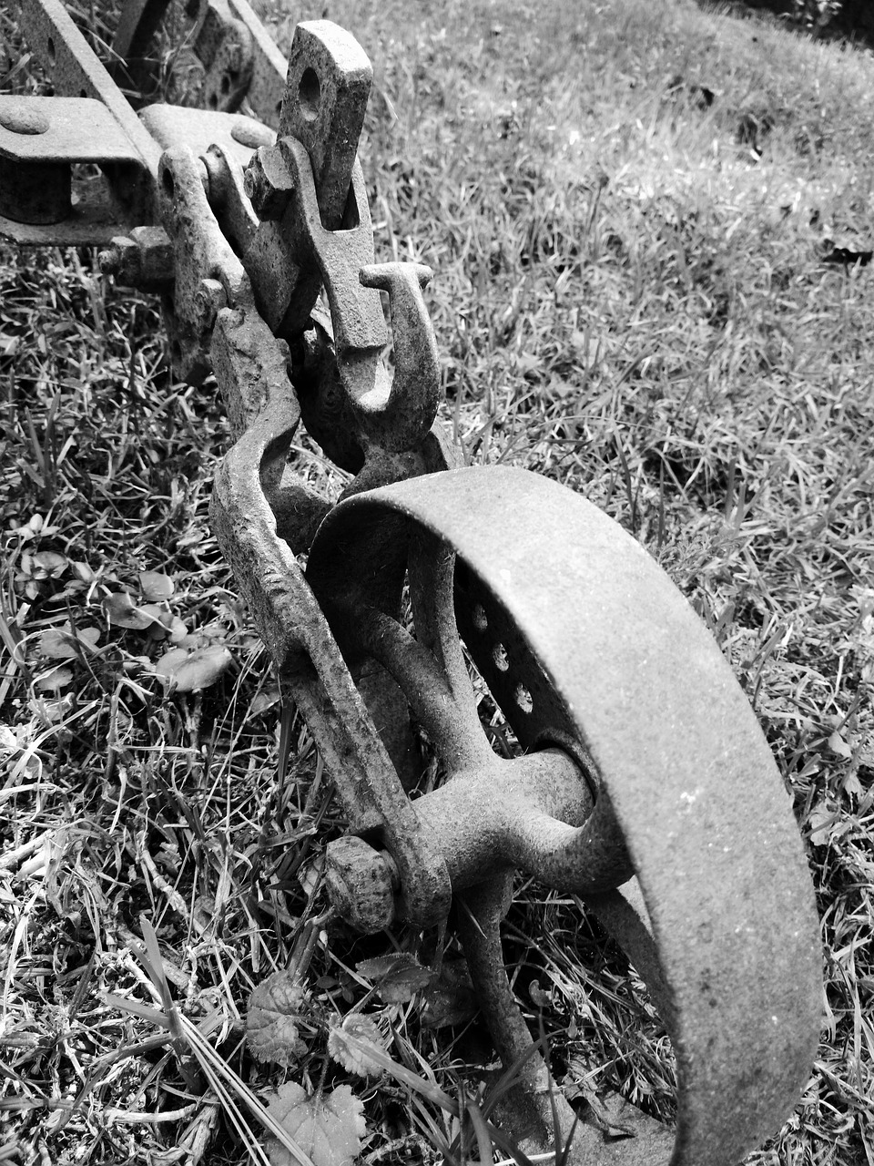 plow old wrought iron free photo