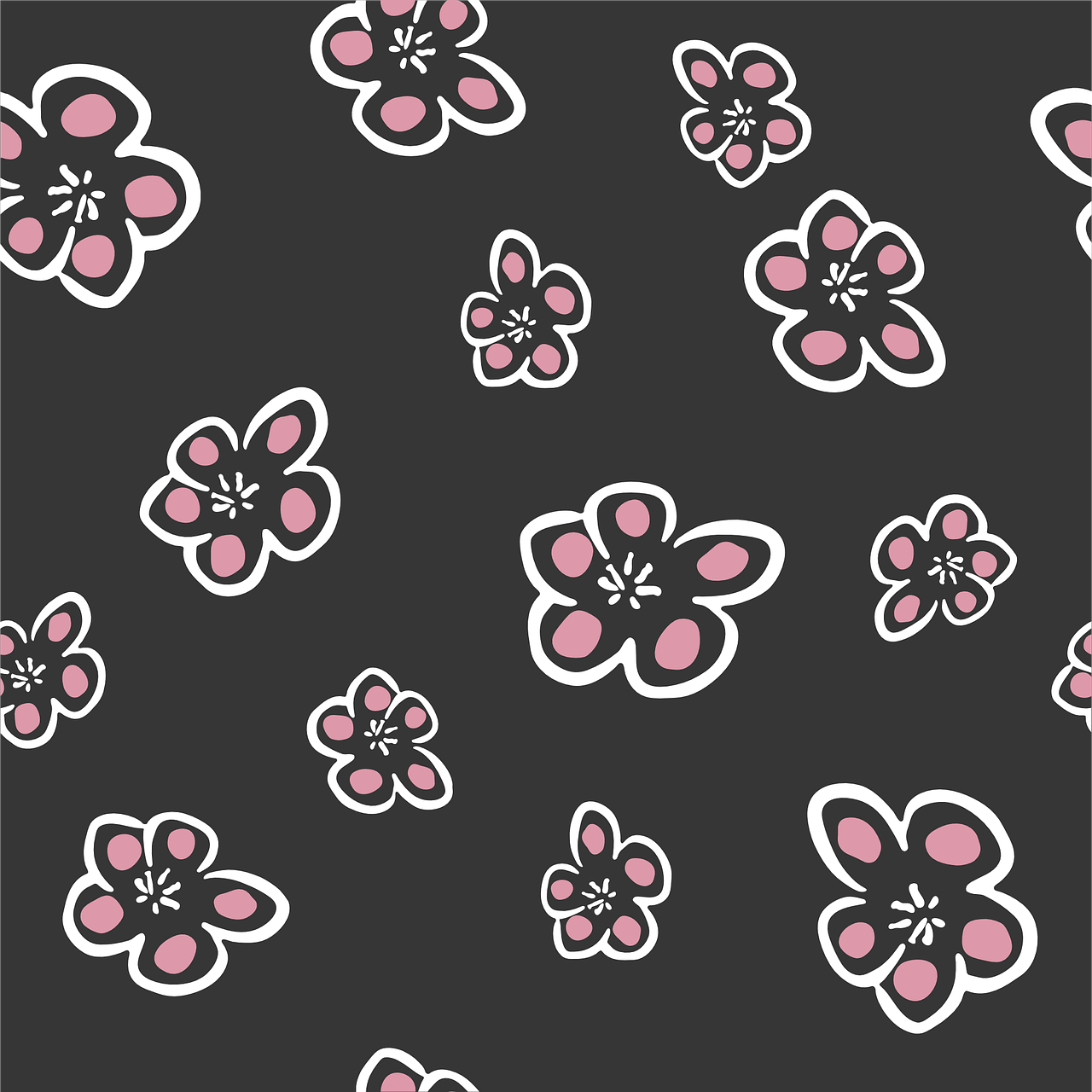 plum seamless pattern free photo