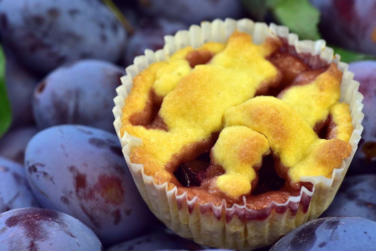 plum cake  plum  pie free photo