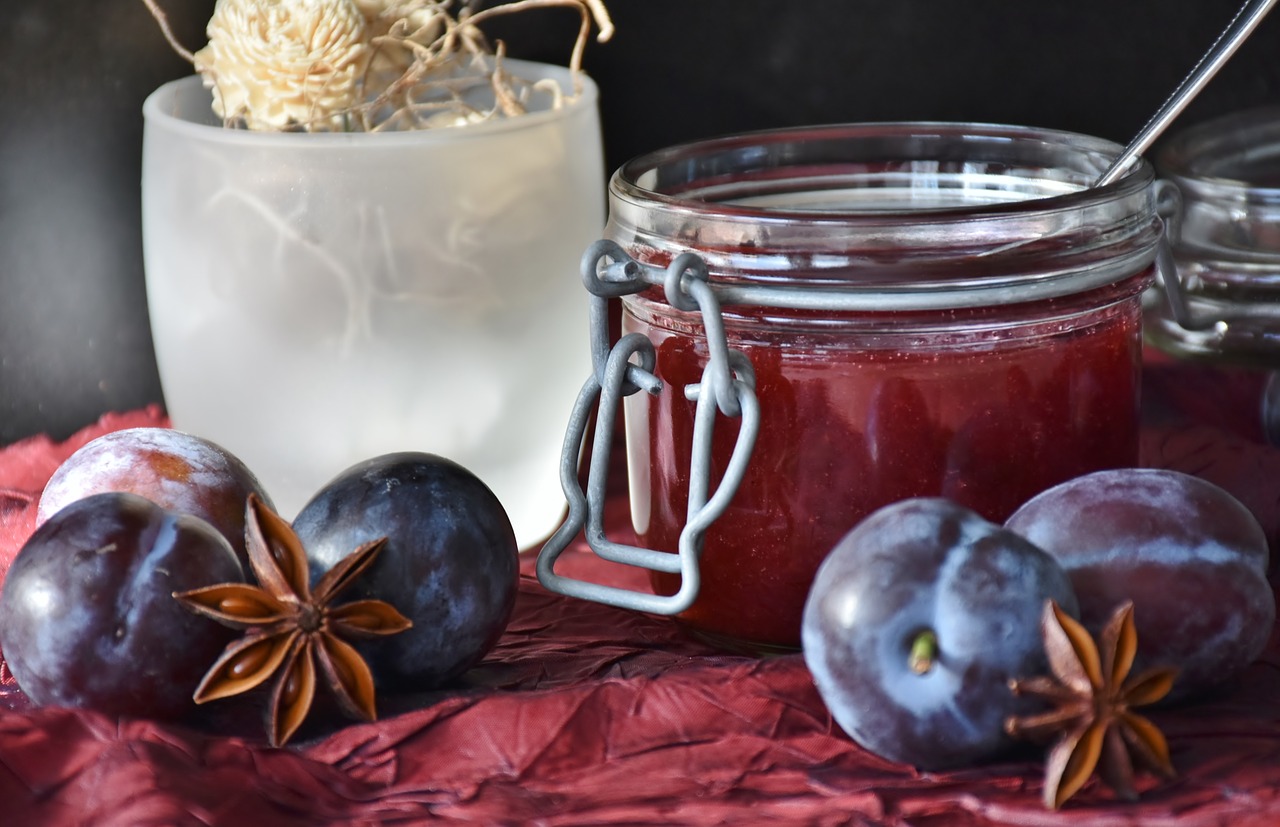 plums fruit jam free photo