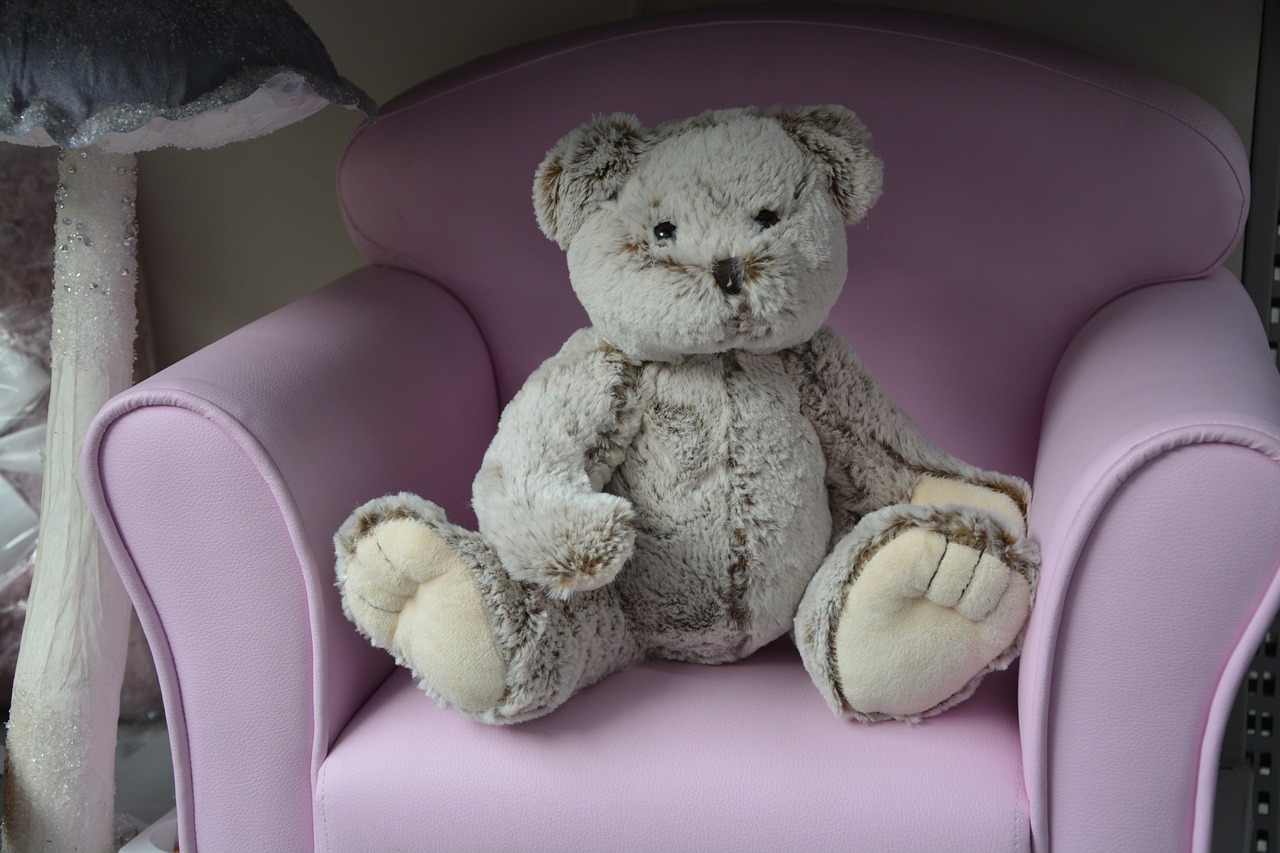 plush teddy bear sitting free photo