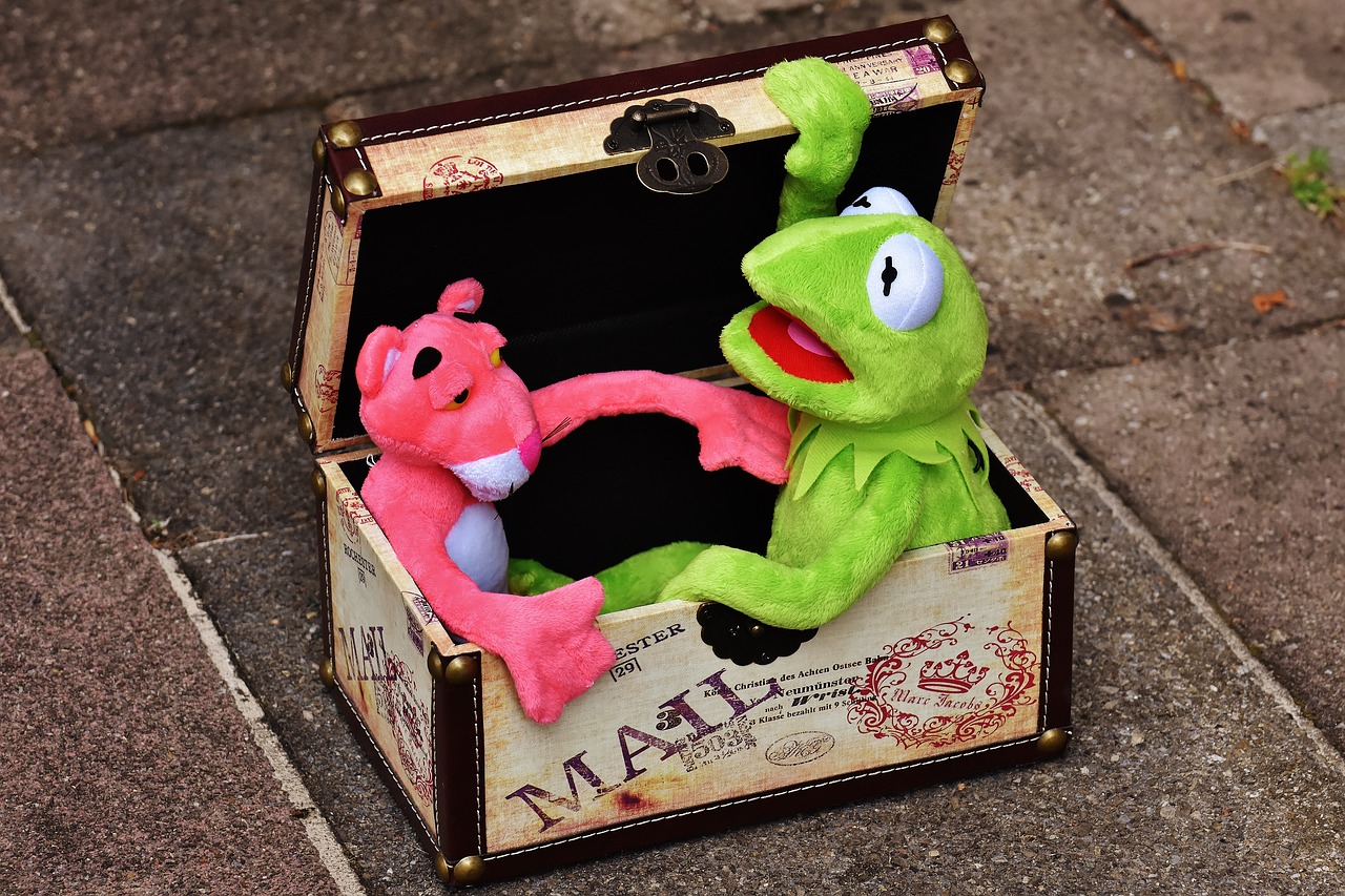 plush toys kermit the pink panther free photo