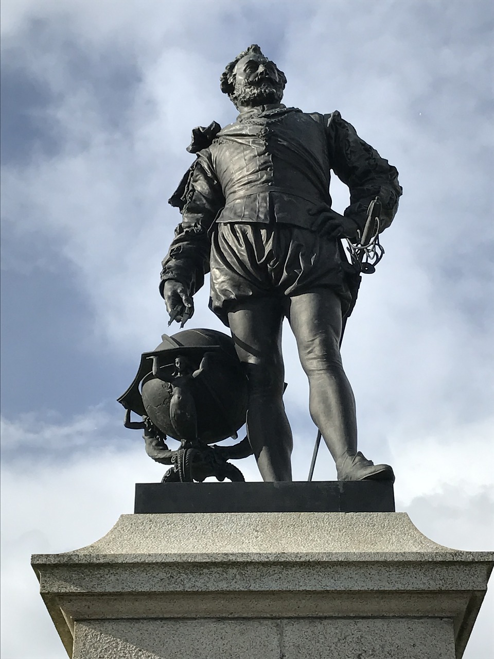 plymouth statue england free photo