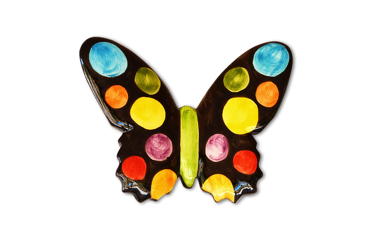 png ceramic butterfly colors free photo