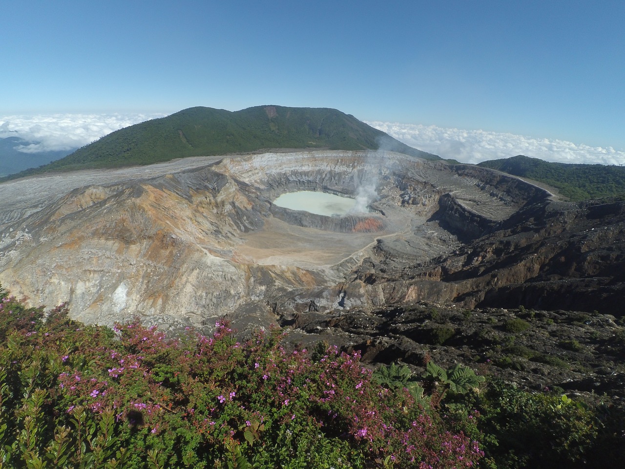 poas volcano volcano costa rica free photo