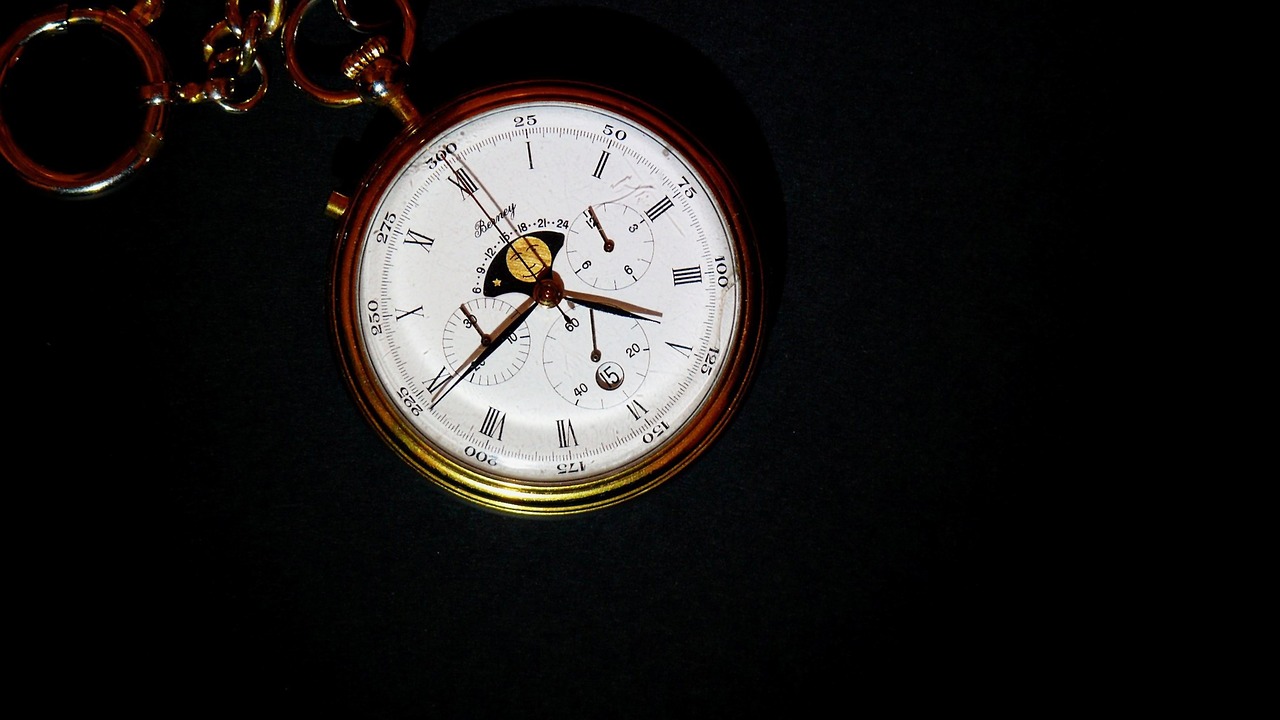 pocket watch clock time free photo