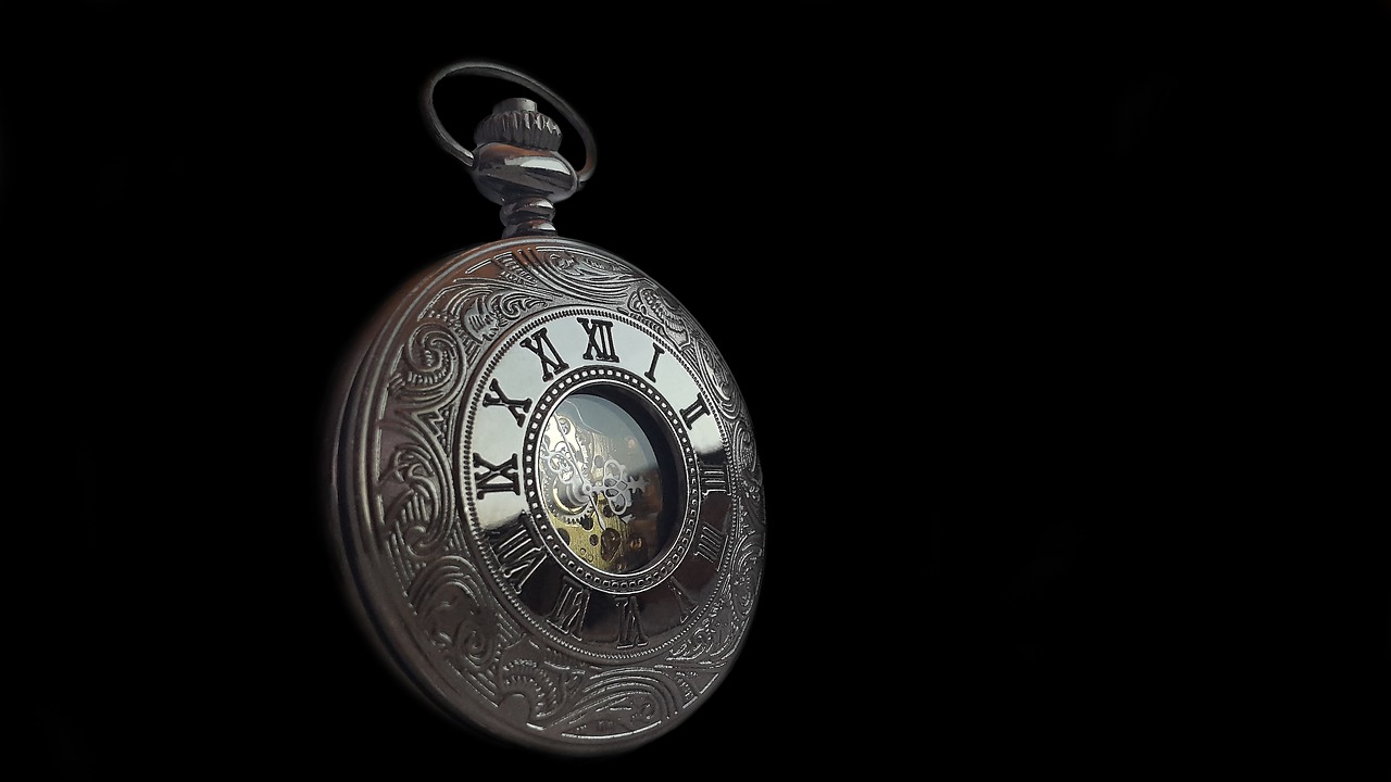 pocket watch clock time free photo