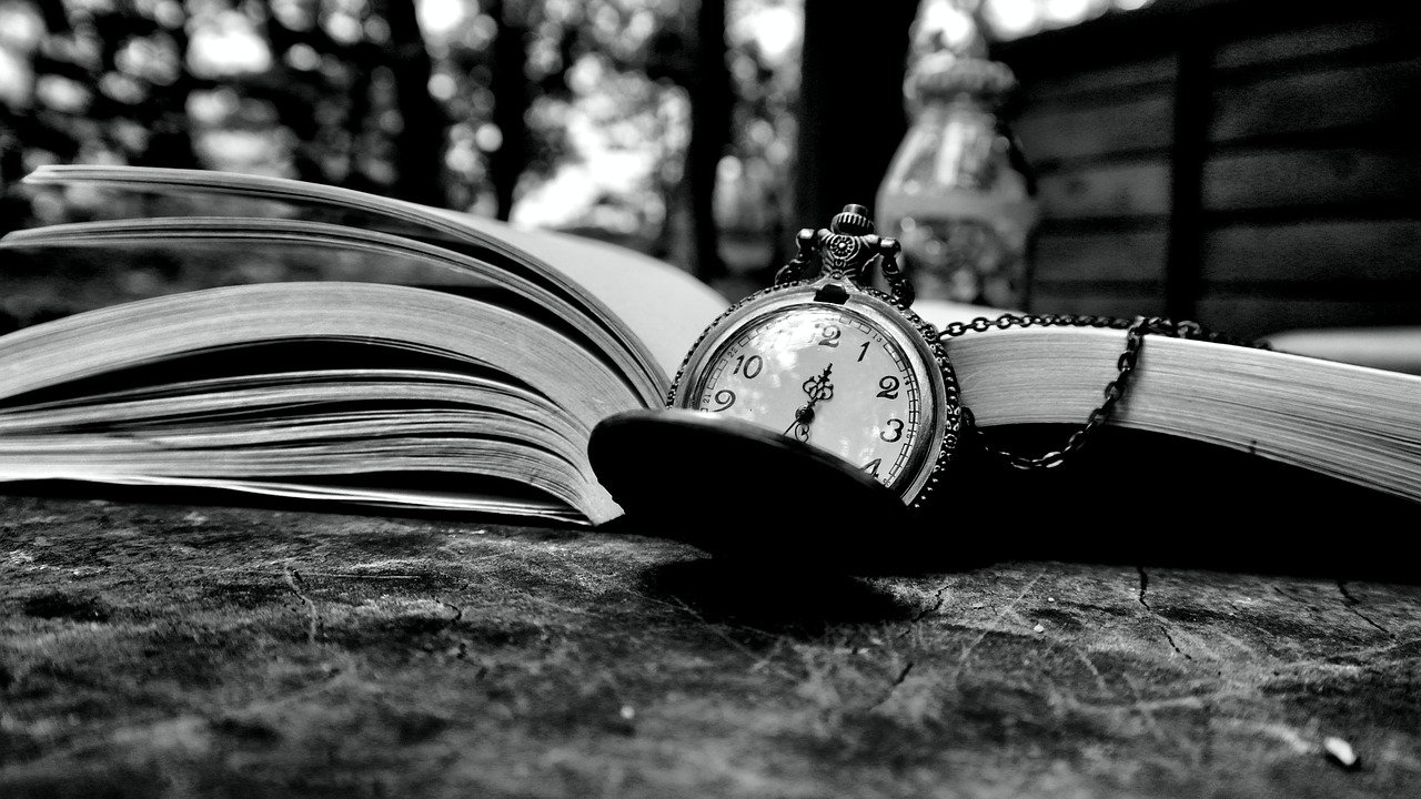 pocket watch black and white classic free photo