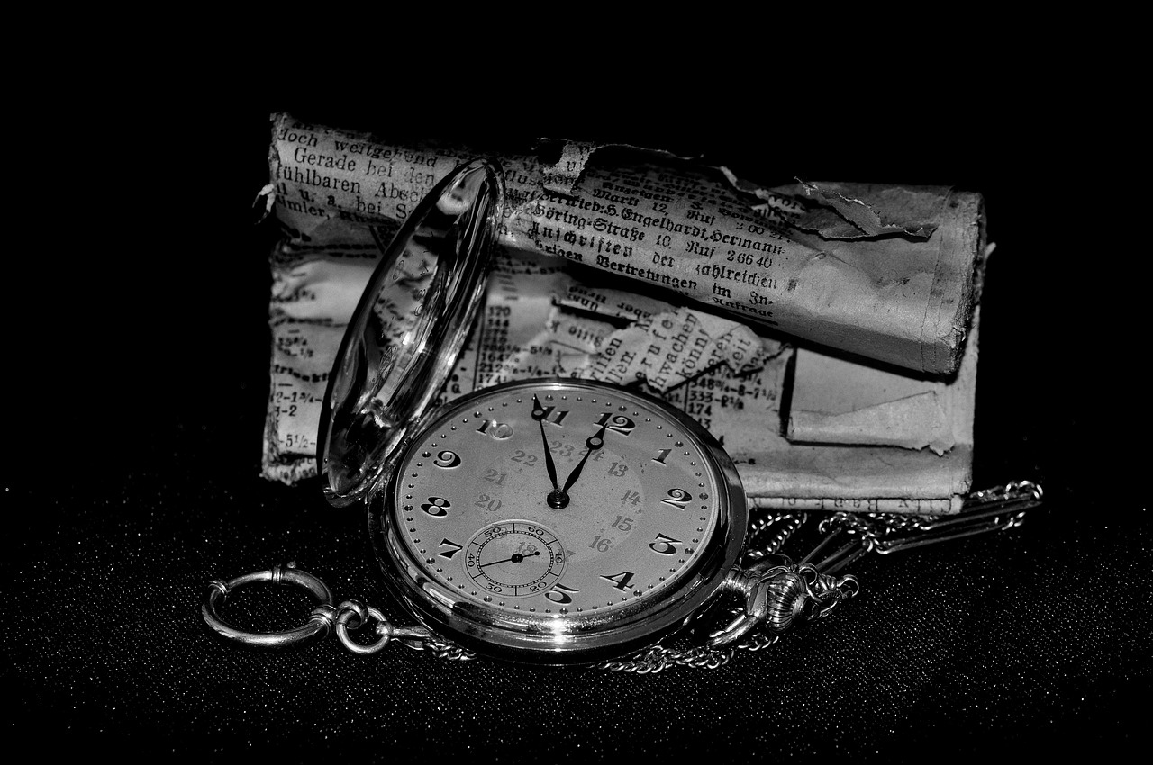 pocket watch clock clock face free photo