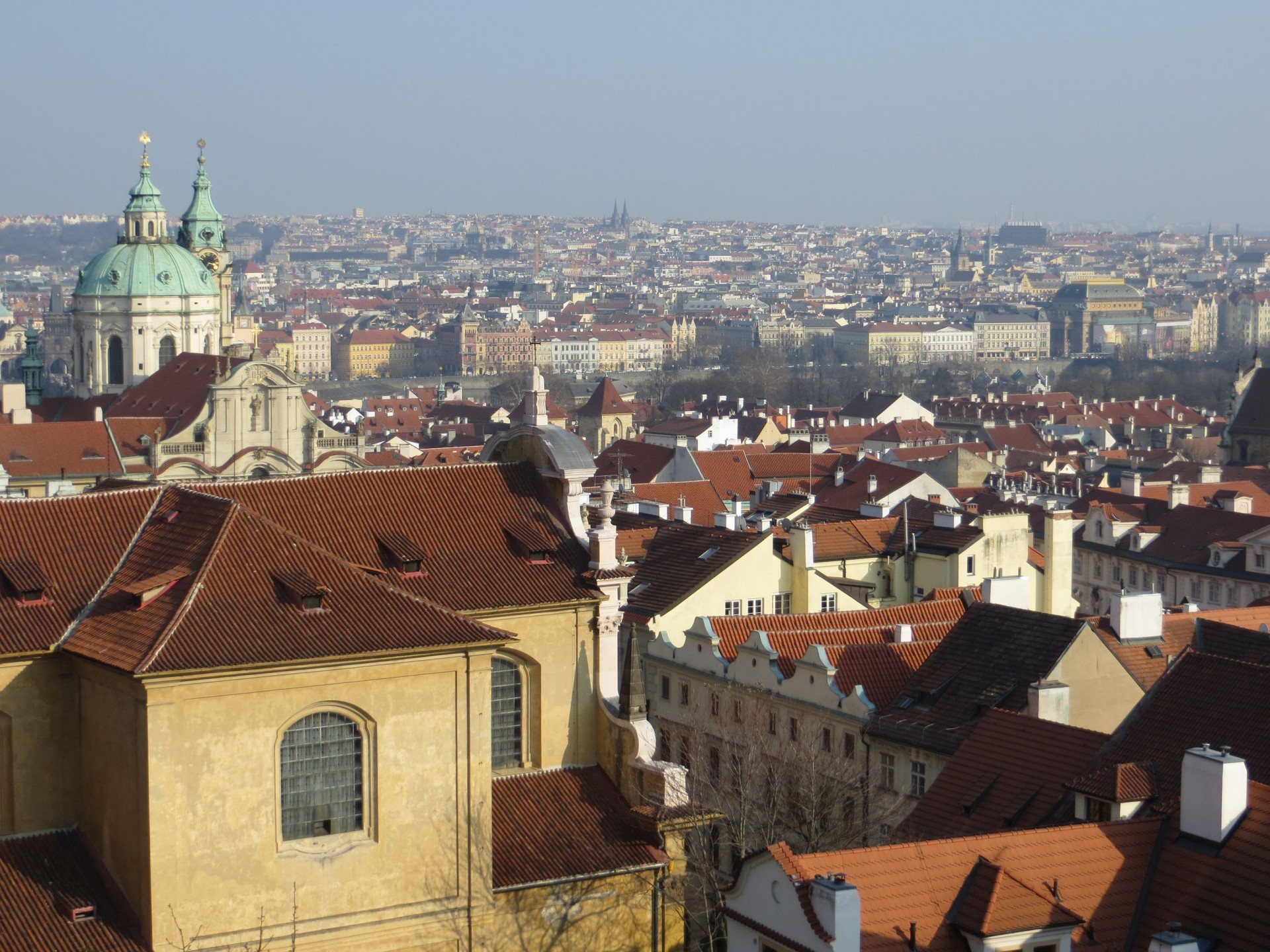 prague city view of prague free photo