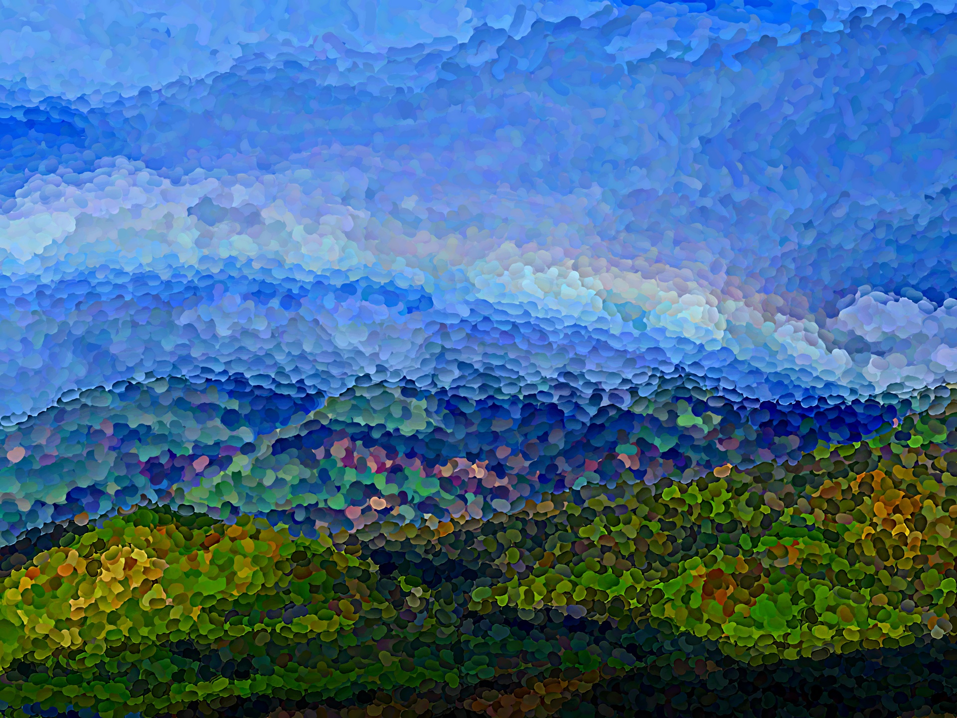 pointillist rainbow colorful free photo