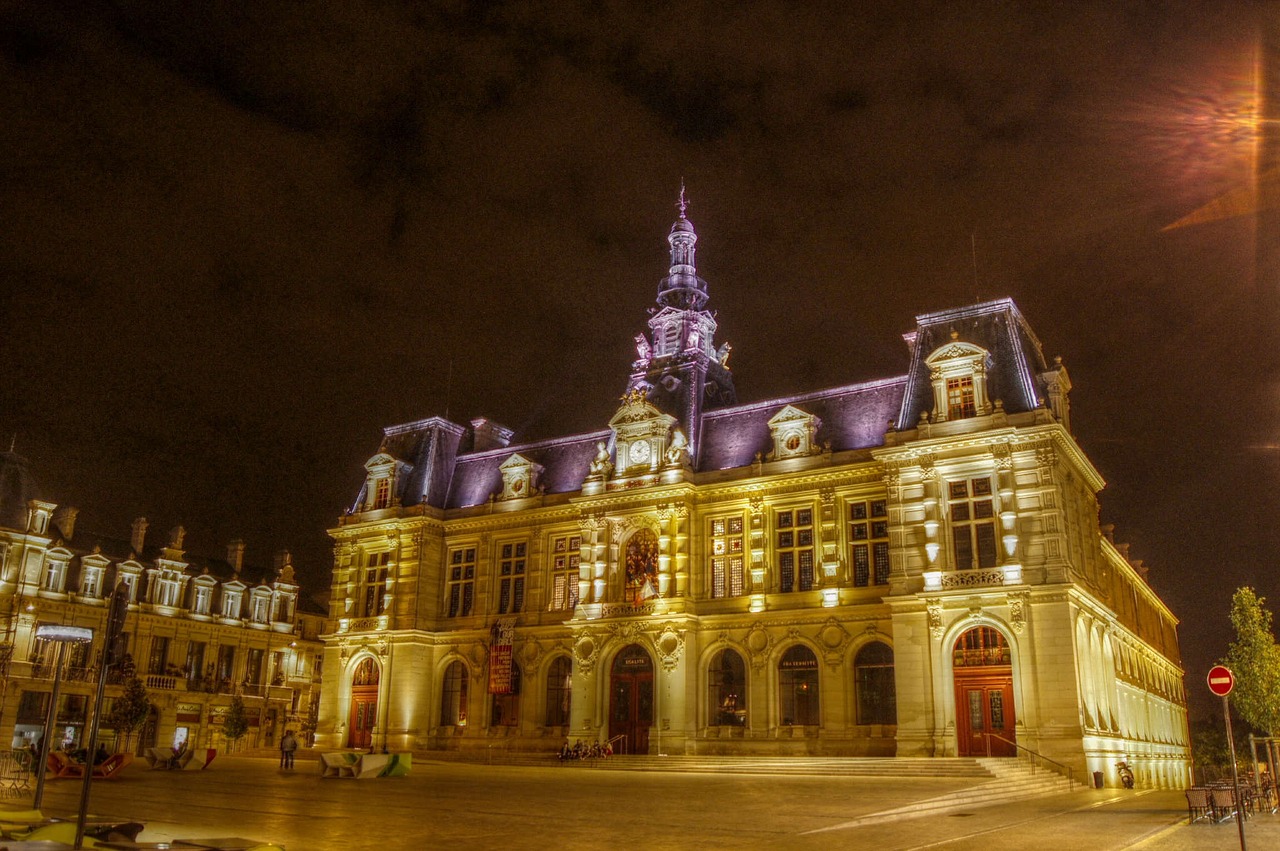 poitiers city ​​hall monument free photo