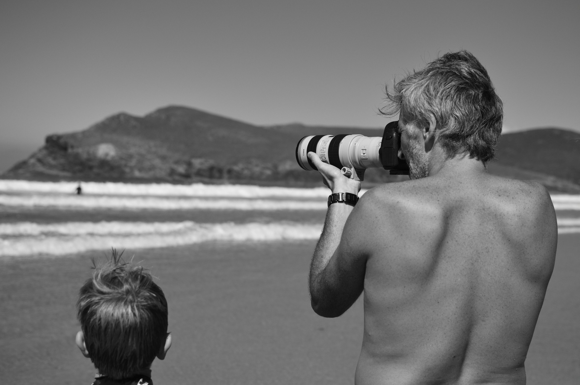 canon telephoto beach free photo