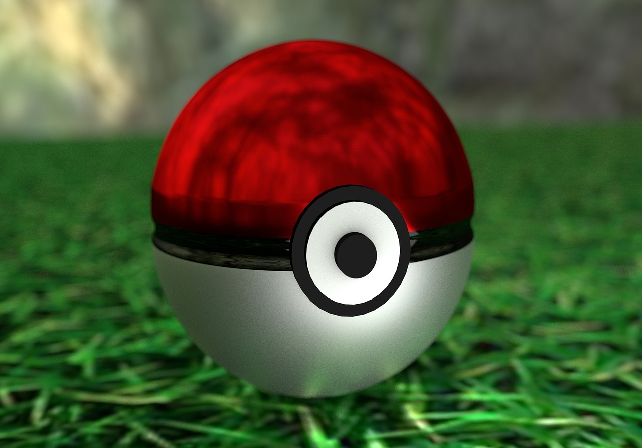 pokemon ball red and white free photo