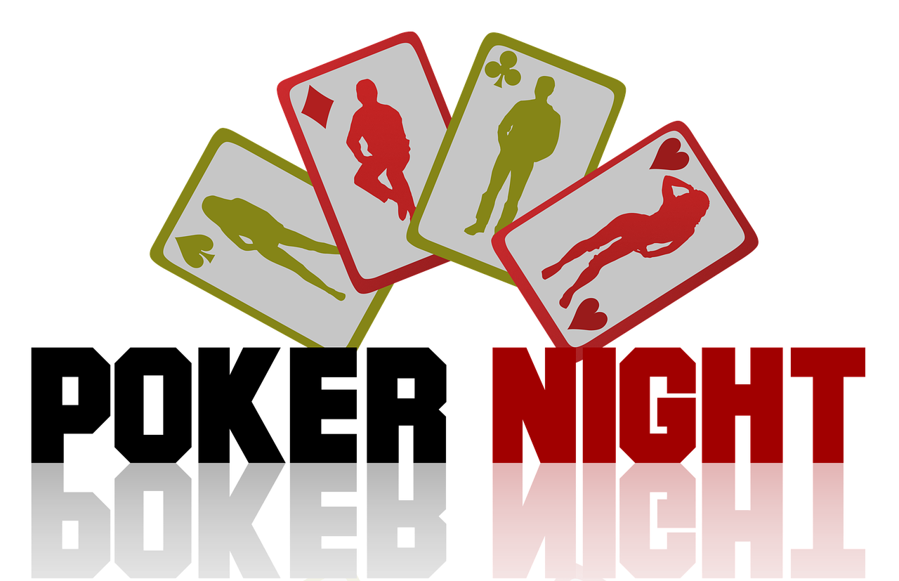 poker night sign free photo