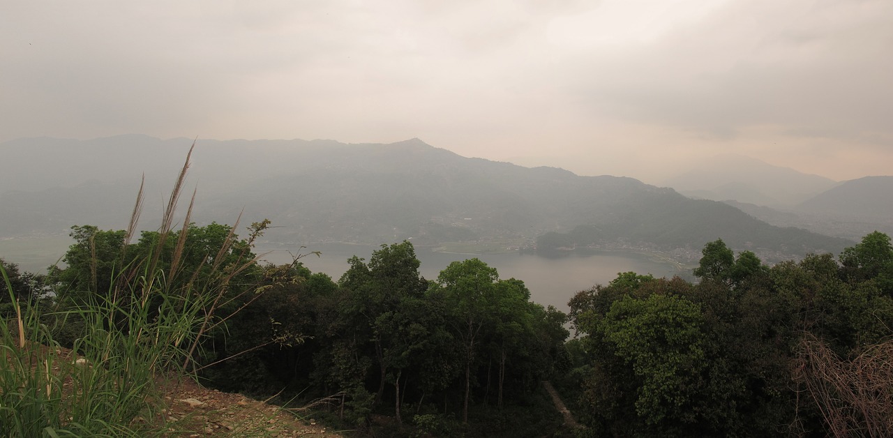 pokhara panorama nepal free photo