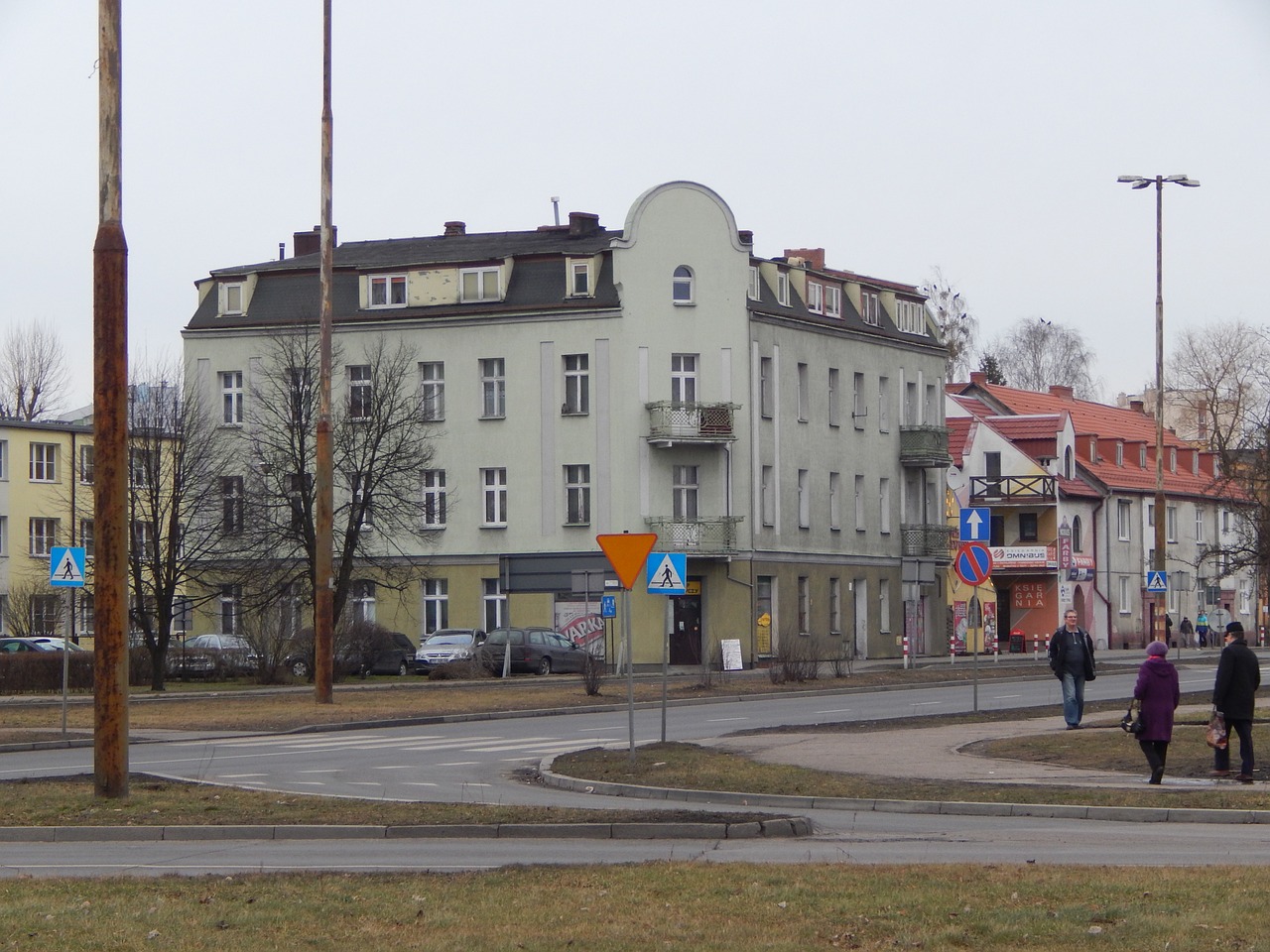 poland street old houses free photo