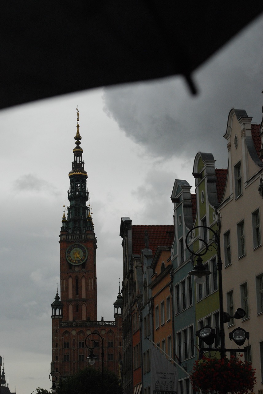 poland gdańsk rain free photo