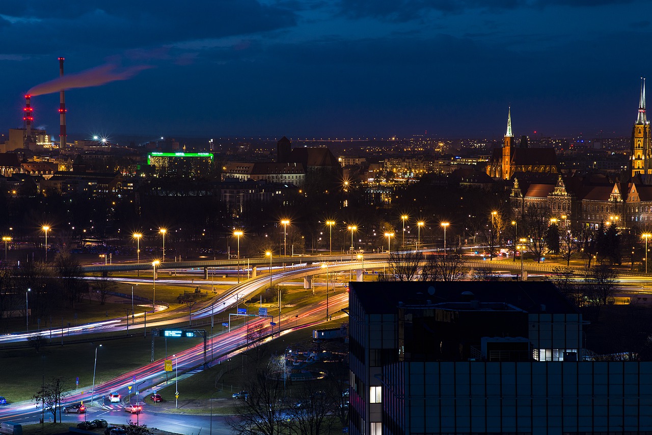 poland  wroclaw  evening free photo