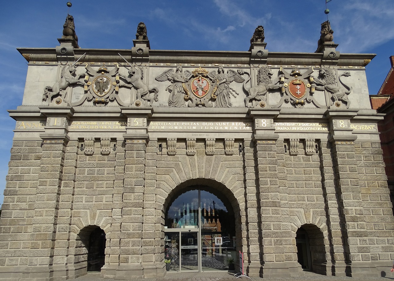 poland gdansk city gate free photo