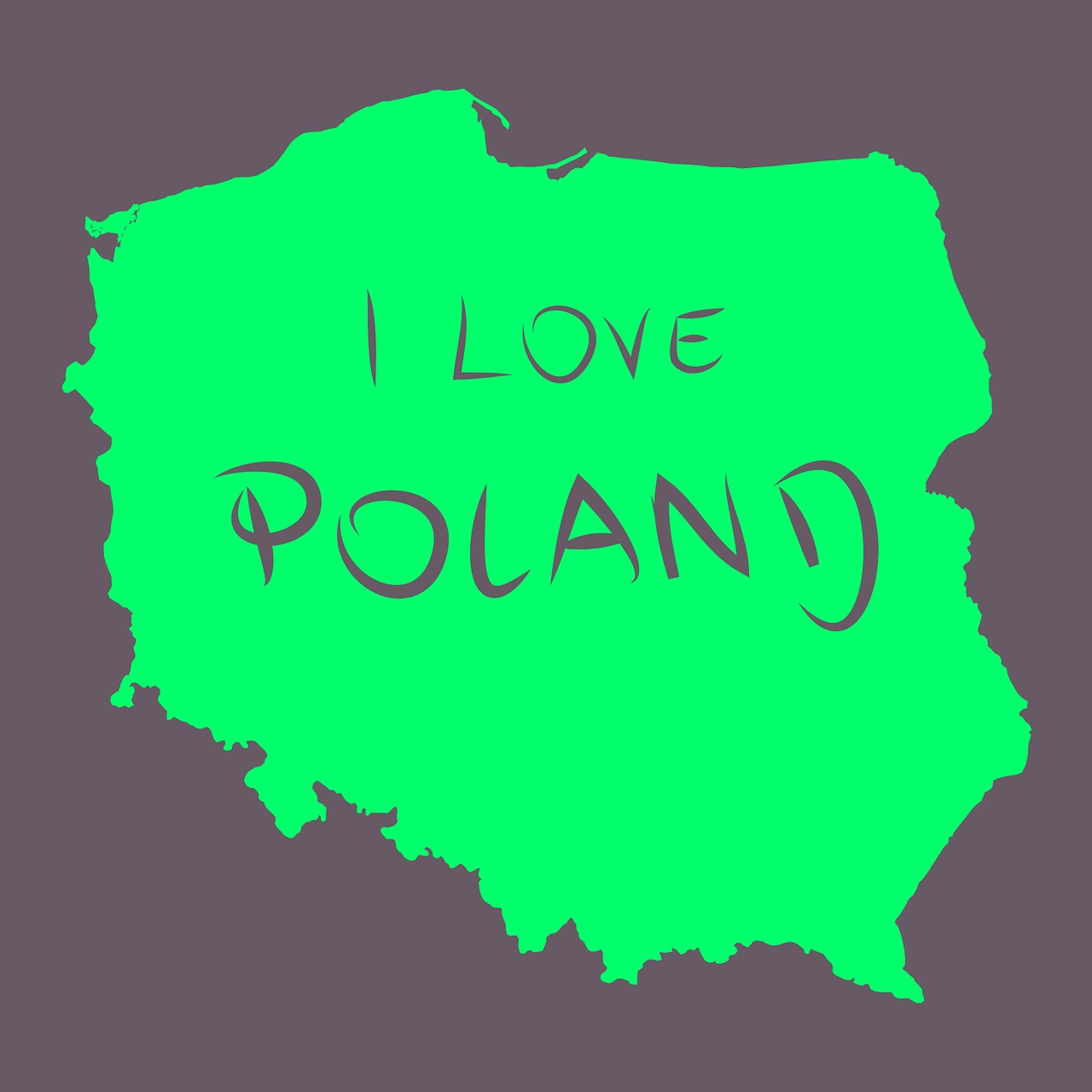 poland map of poland country free photo