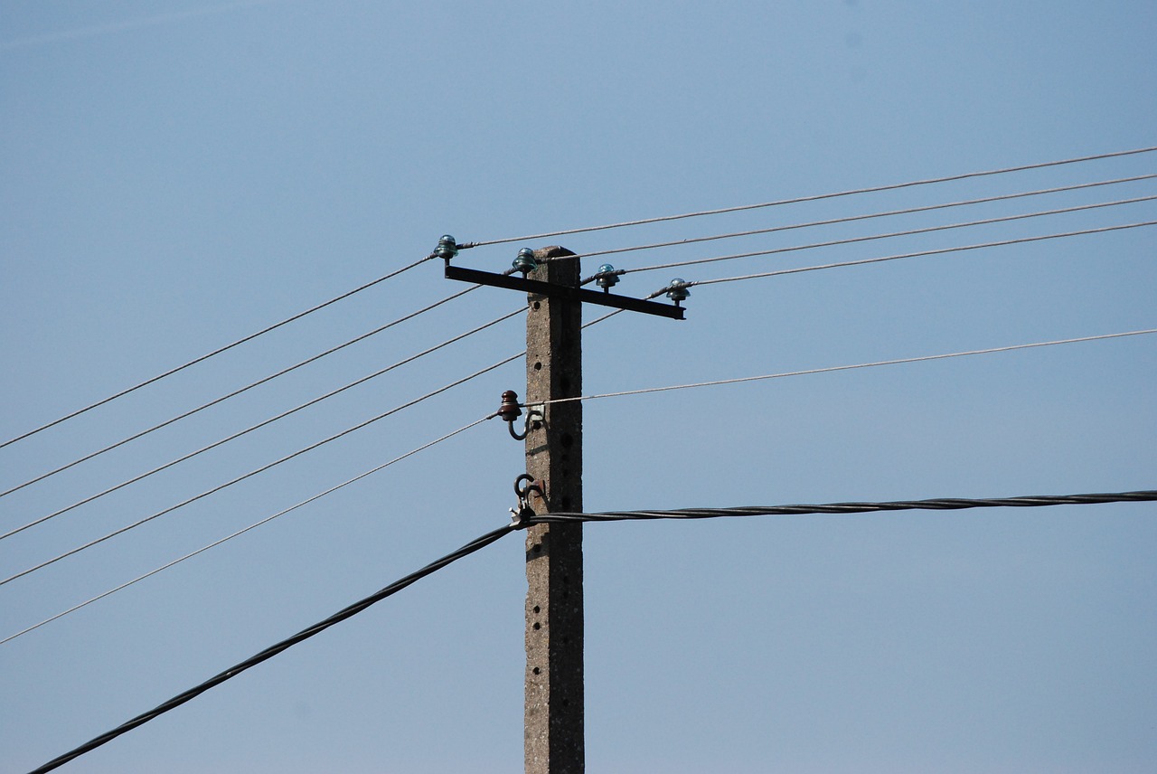 pole current cables free photo