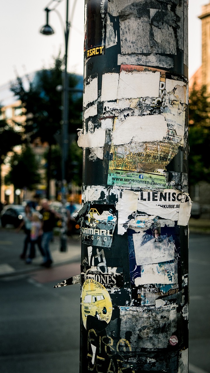 pole  berlin  stickers free photo