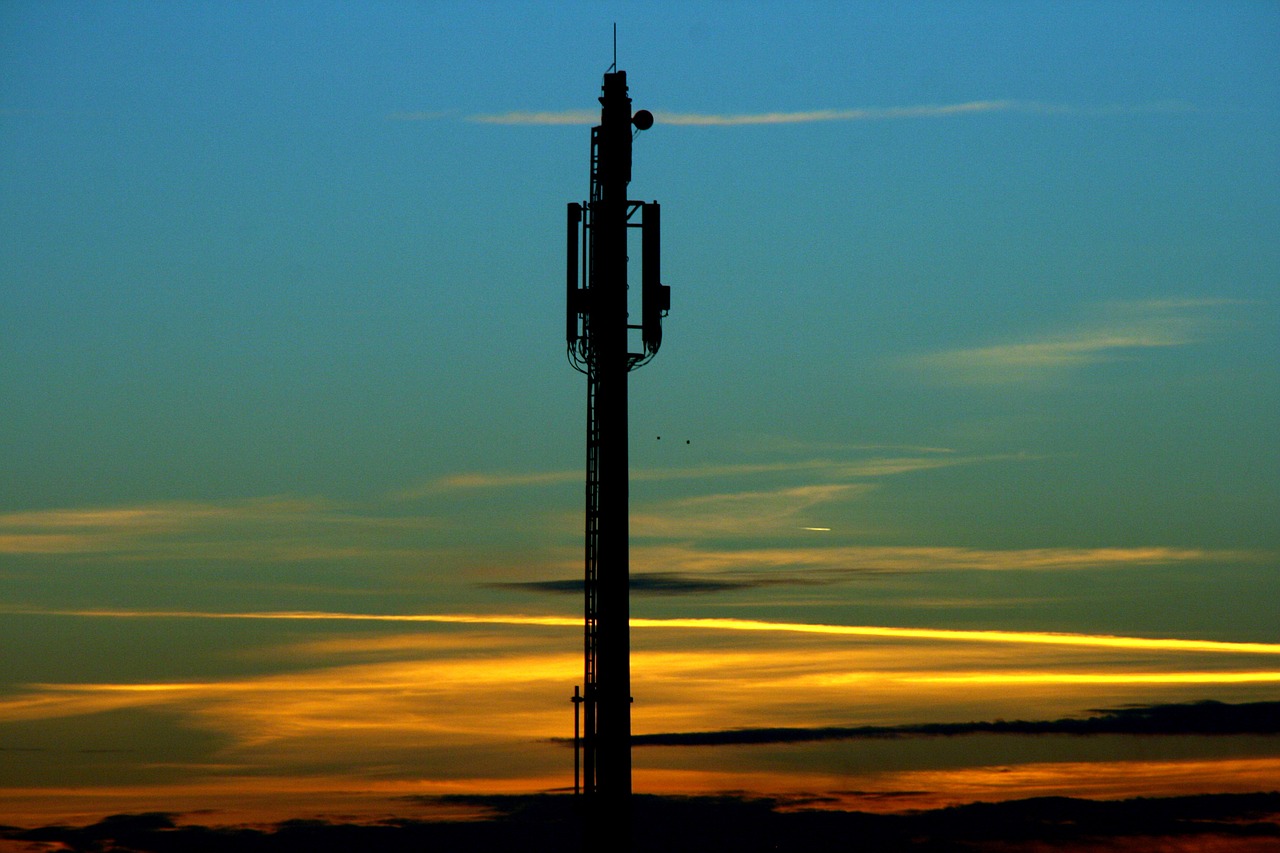 pole sunset sky free photo