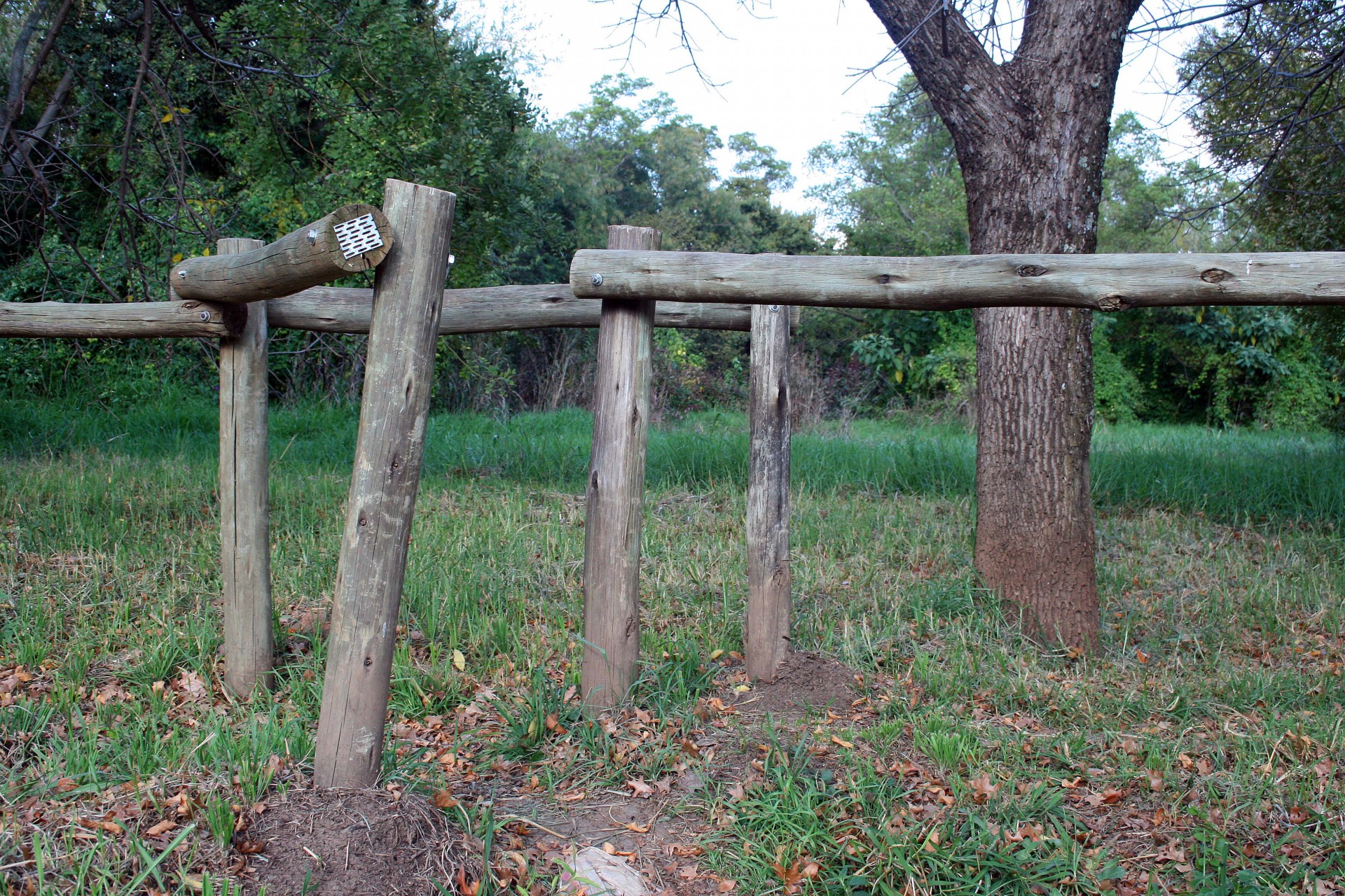 fence pedestrian entrance poles free photo