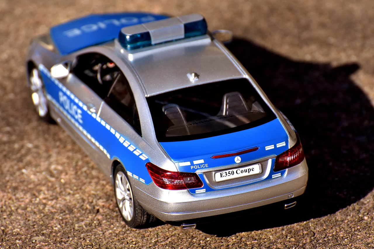 police racing car toys free photo