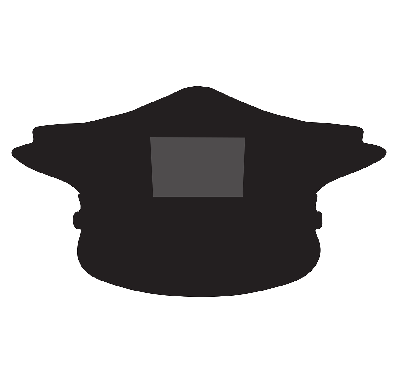 police hat silhouette free photo