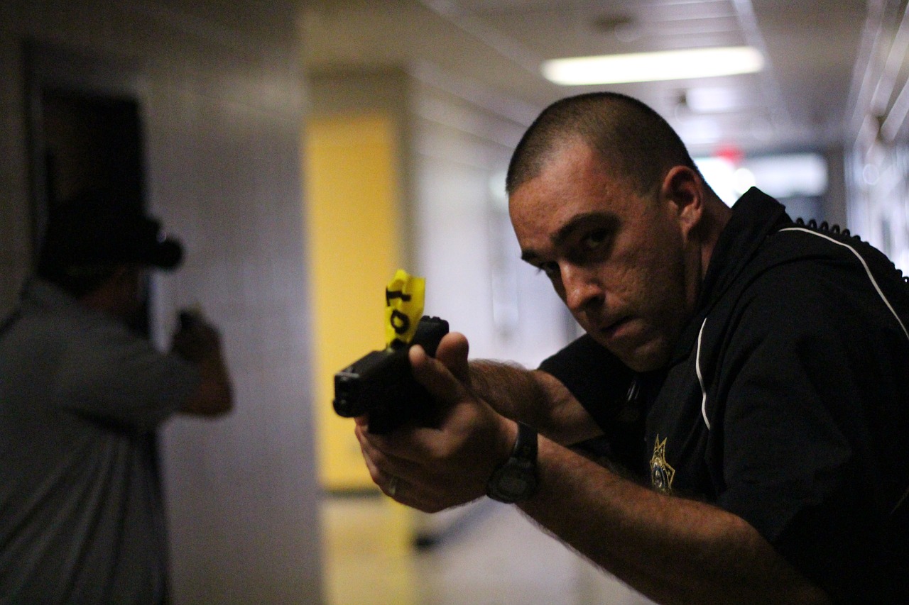 police shooter drills drill free photo