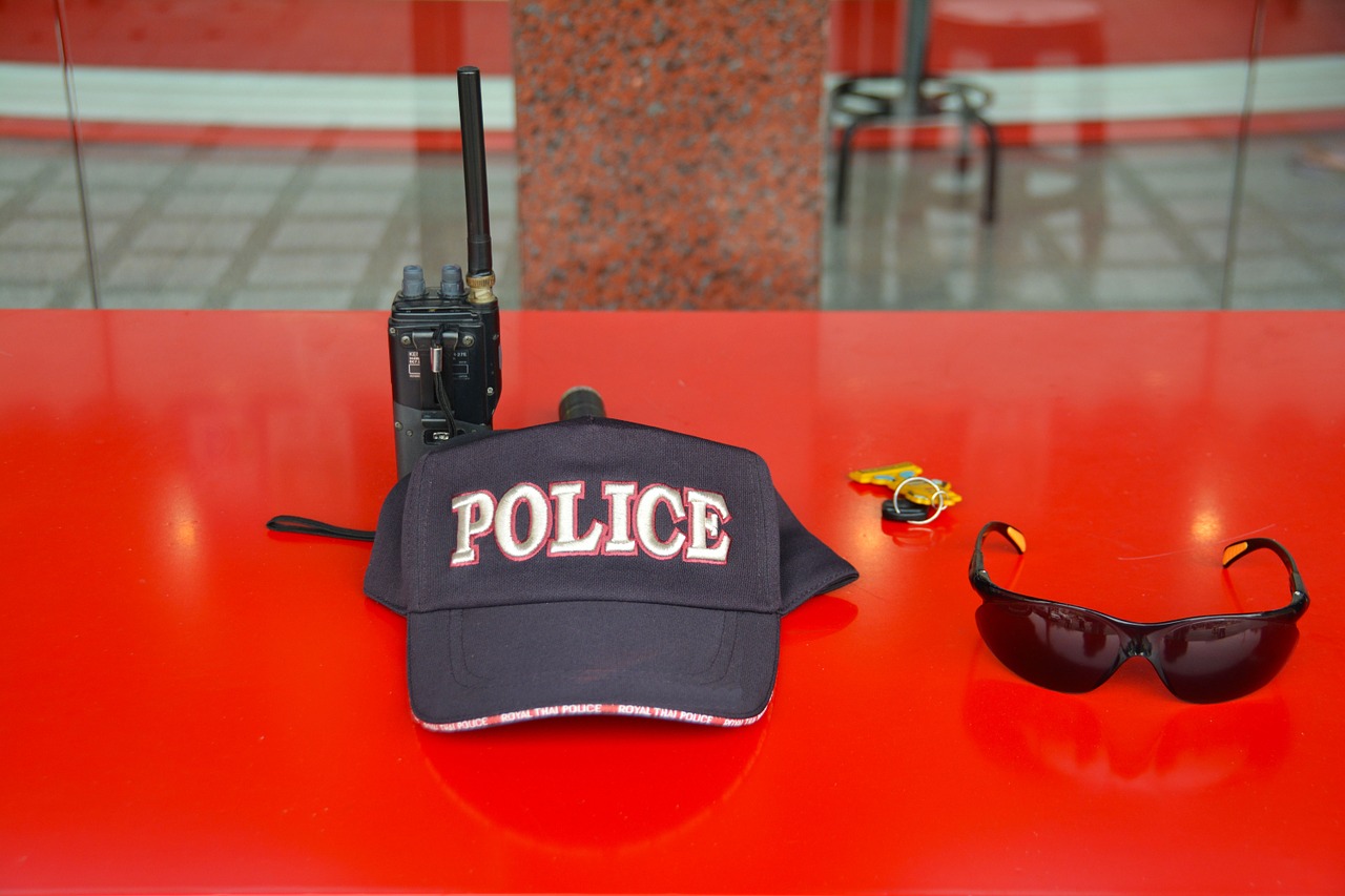 police hat cap black free photo