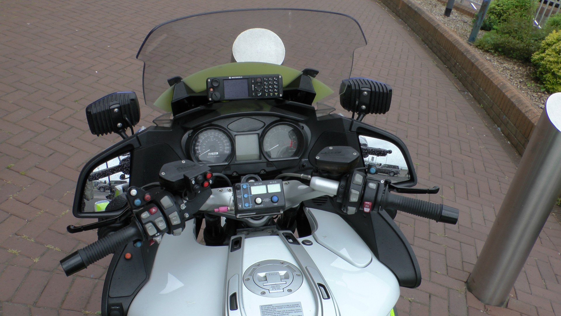 police motorcycle handlebars view handlebars police free photo