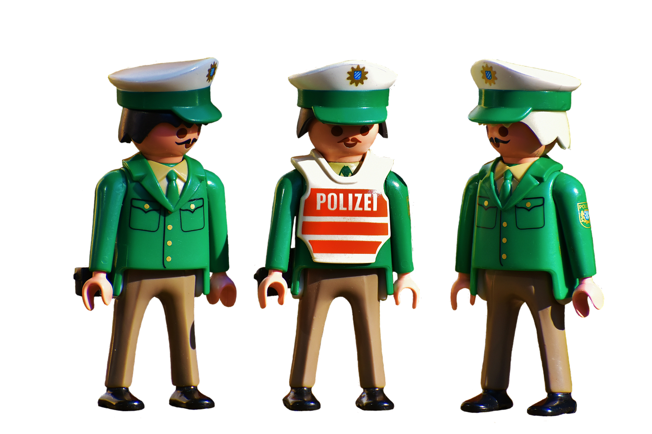 police officers old playmobil free photo