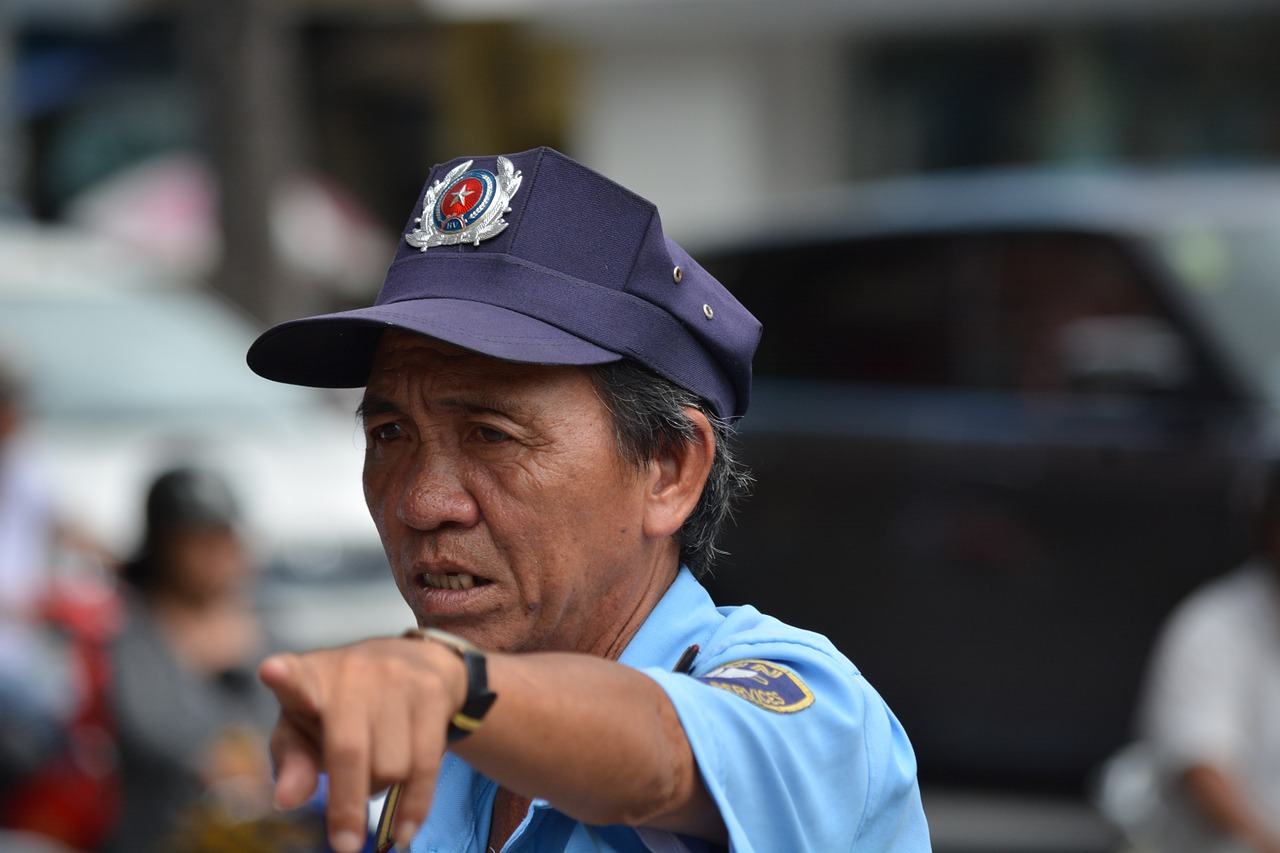 policeman vietnam saigon free photo
