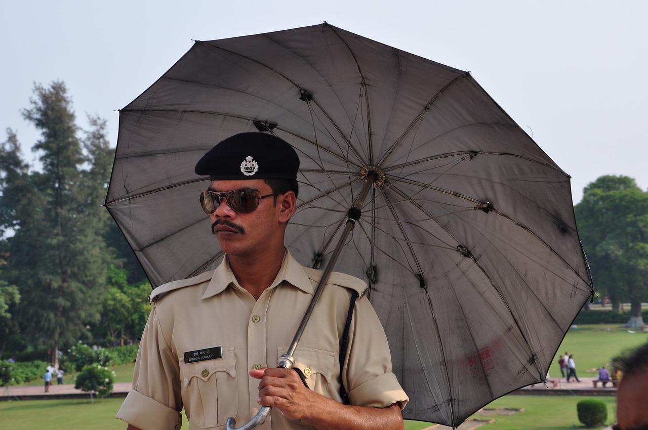 policeman india delhi free photo