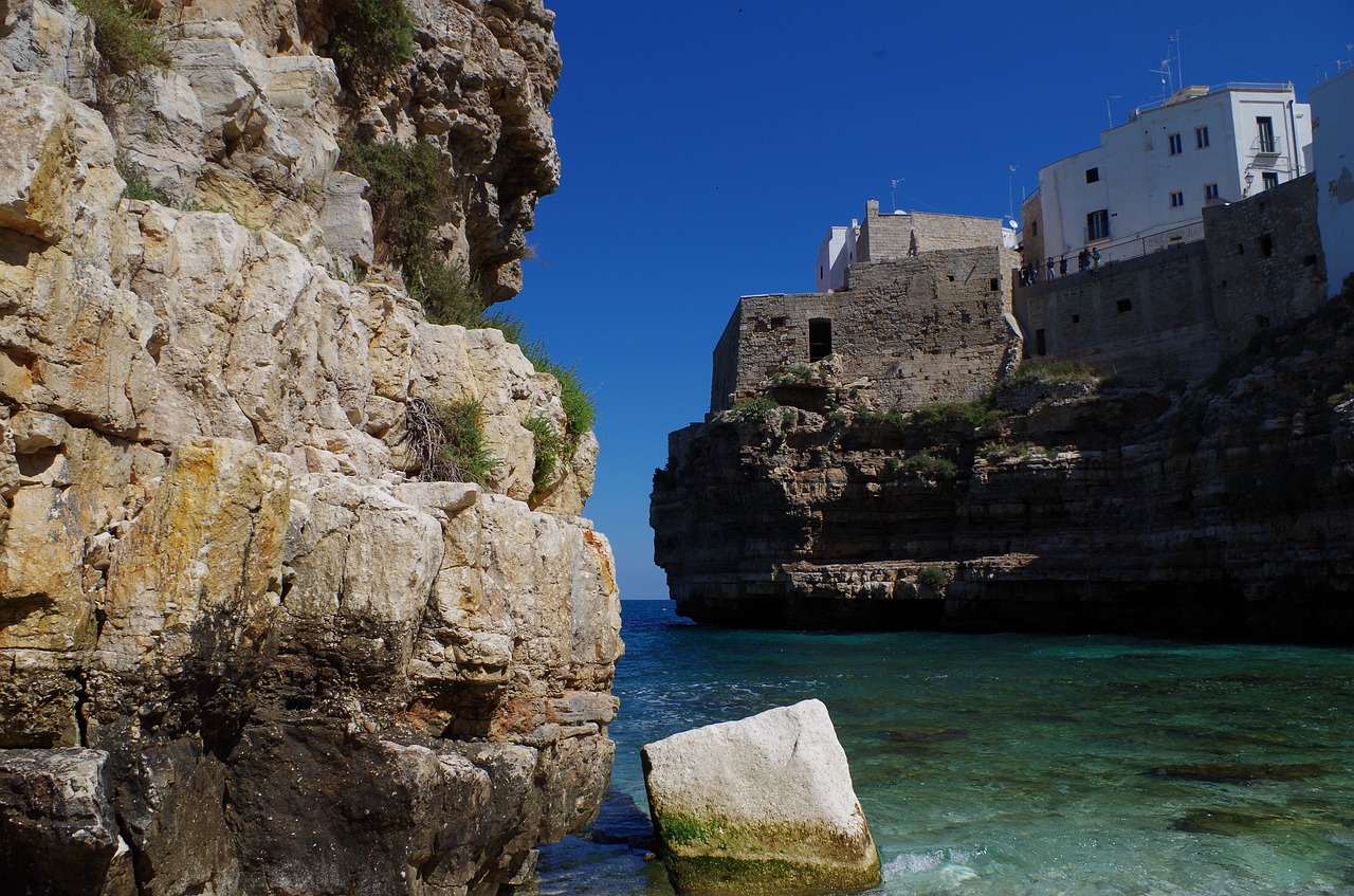 polignano a mare the balcony sea free photo