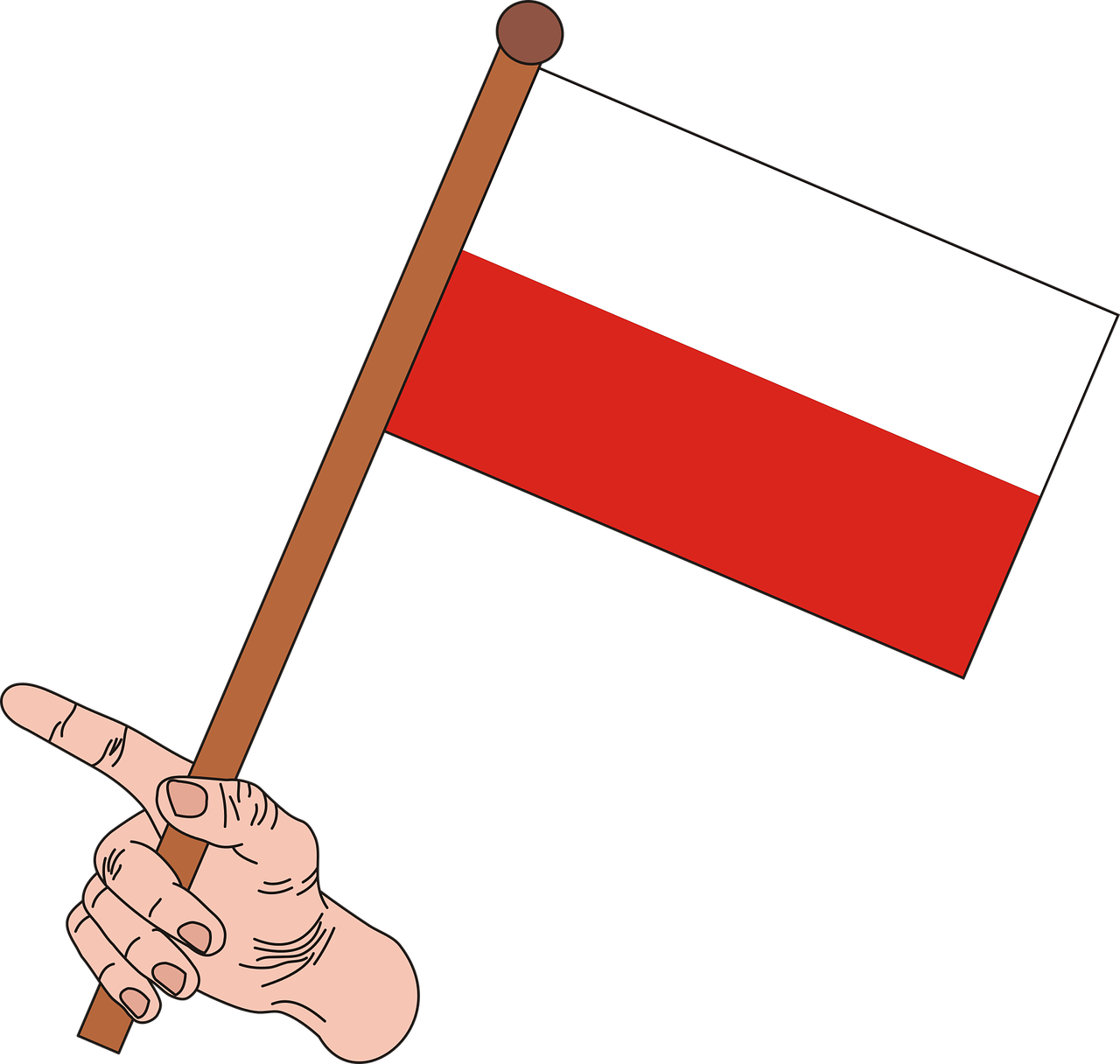 polish flag flag white-red free photo