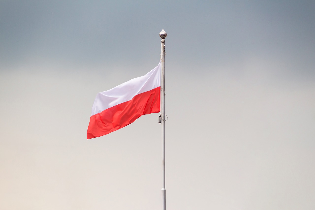 polish flag  flag  white-red free photo
