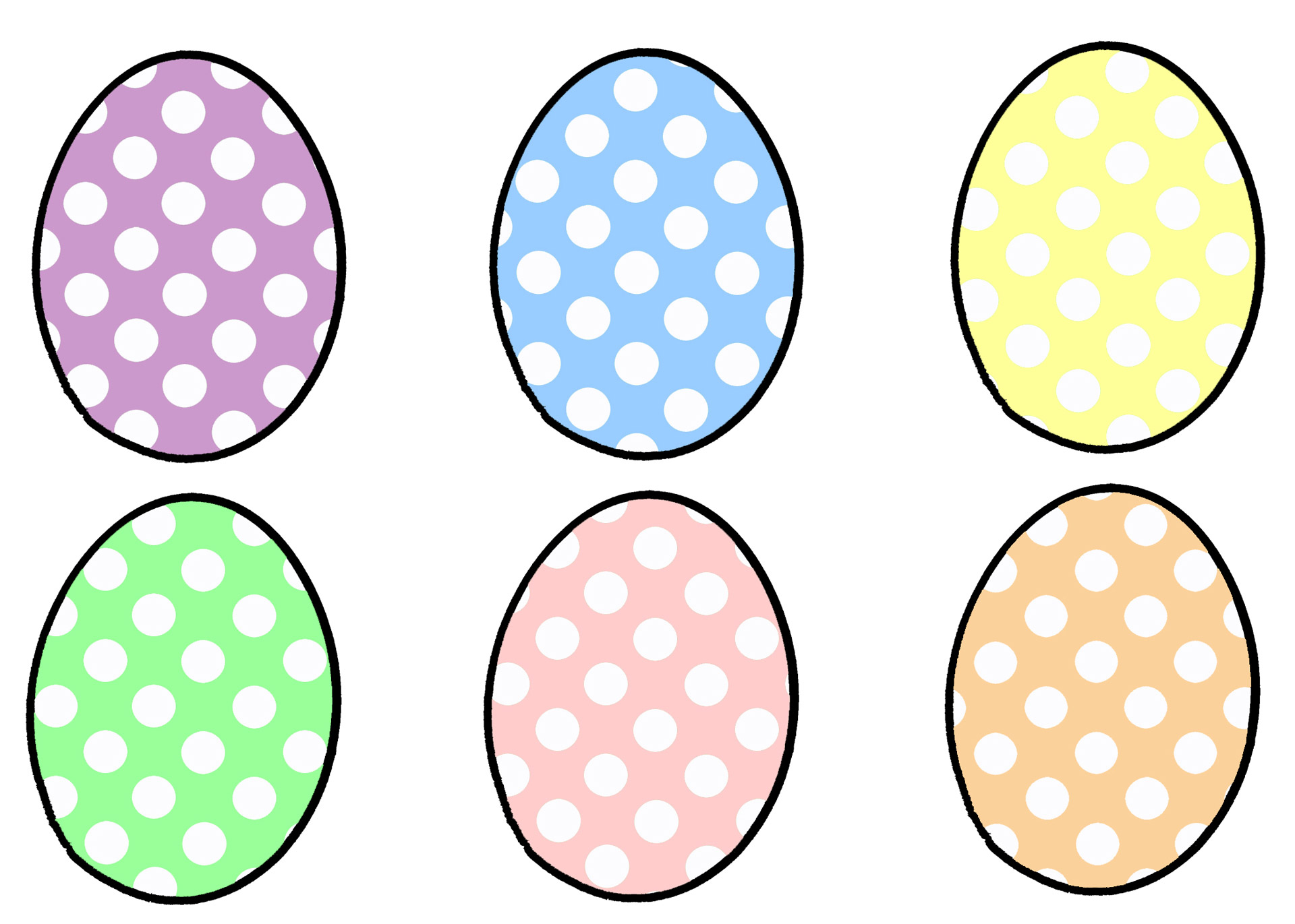 polkadot easter eggs free photo