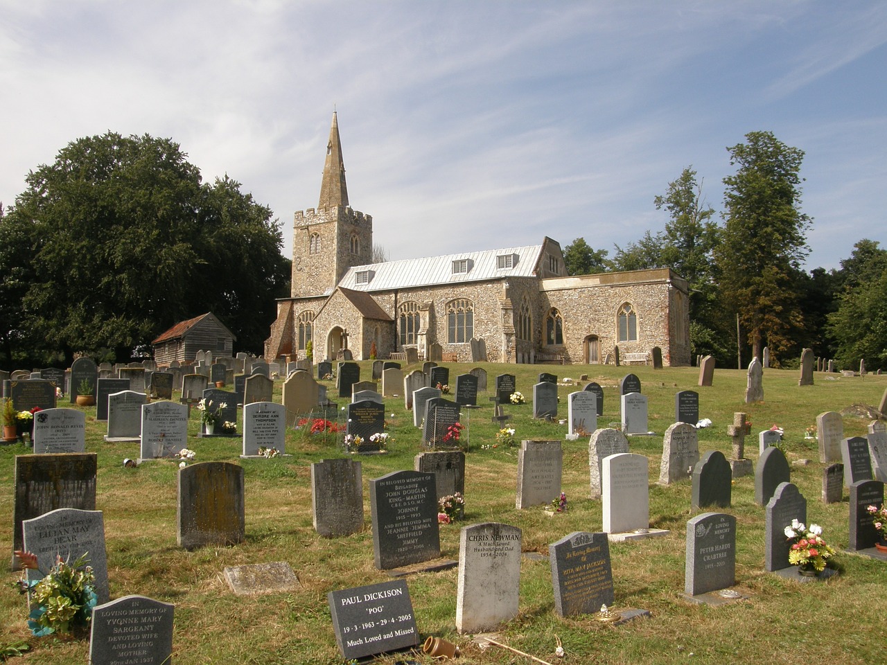 polstead church churchyard headstones free photo