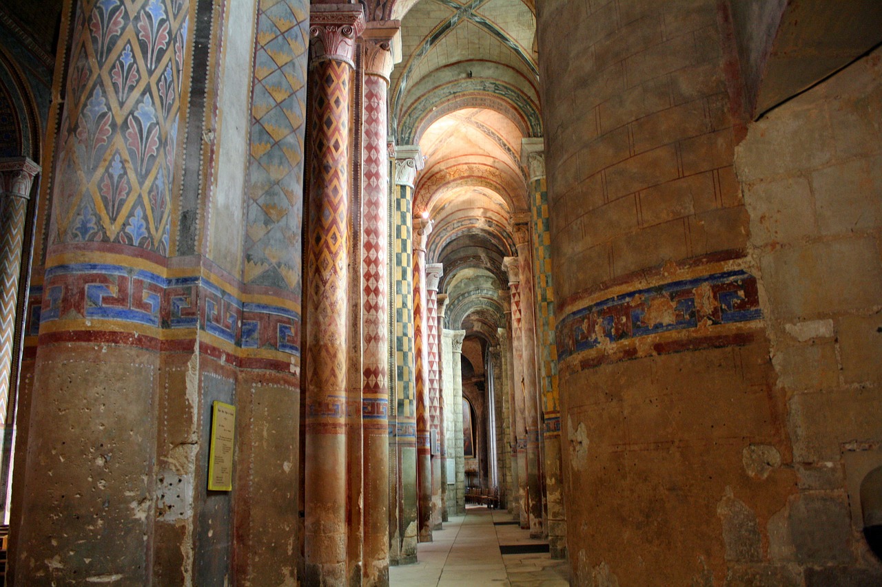 polychrome columns ornate pillars church pillars free photo
