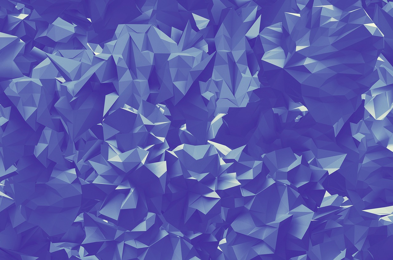 polygon background blue free photo