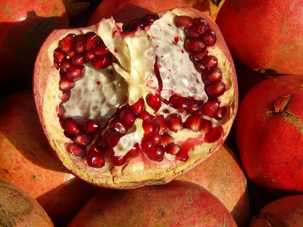 pomegranate fruit apple free photo