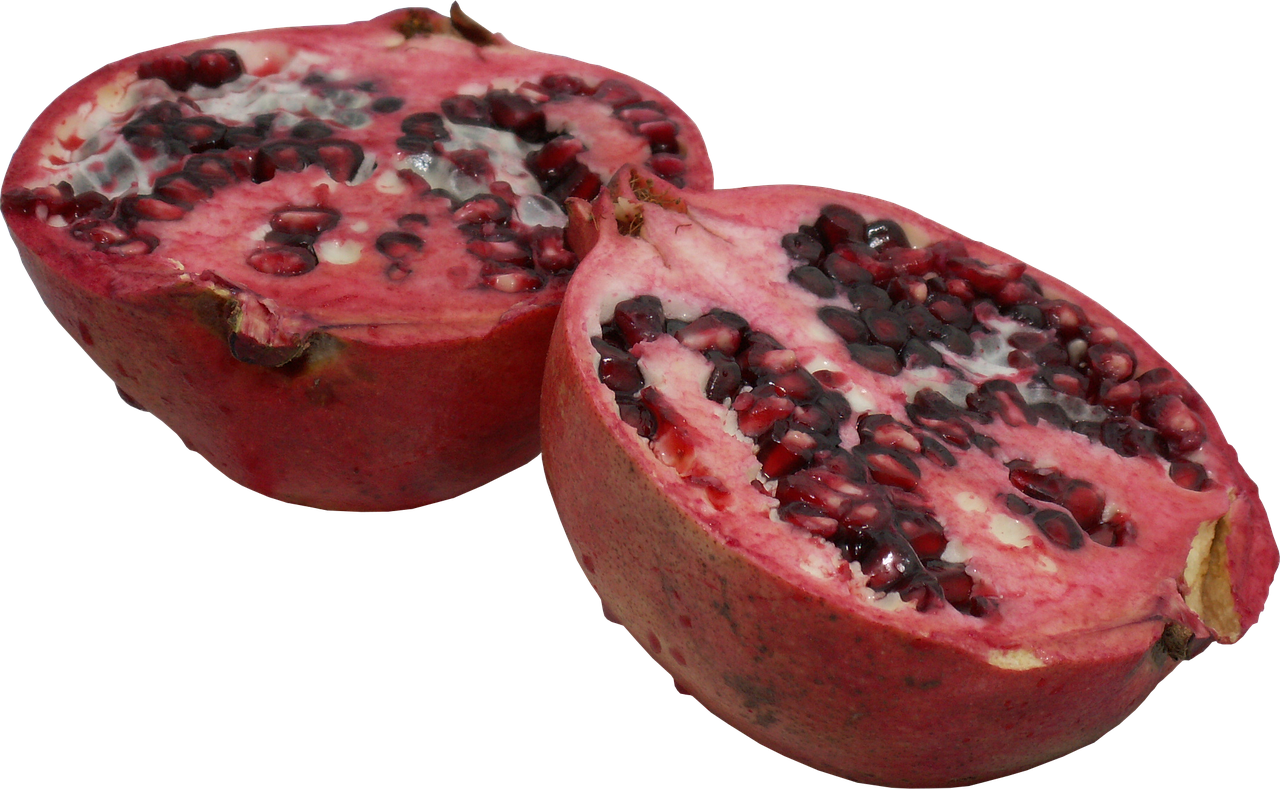 pomegranate fruit cut fruit free photo